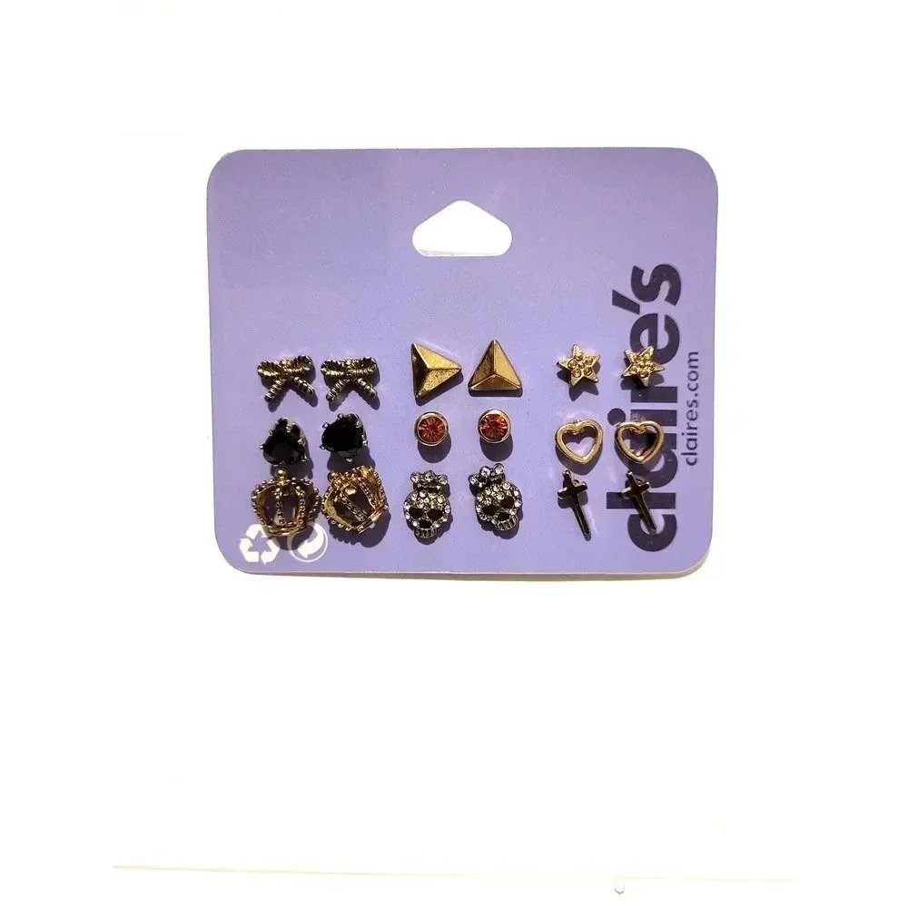 Claire's Set of 9 Earrings‎ New